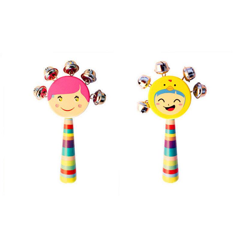 Newborn Baby Baby Soothing Rattle Grasp Training Toy Hand Bell Puzzle Early Education Hand Grip Gnaw Hand Grab