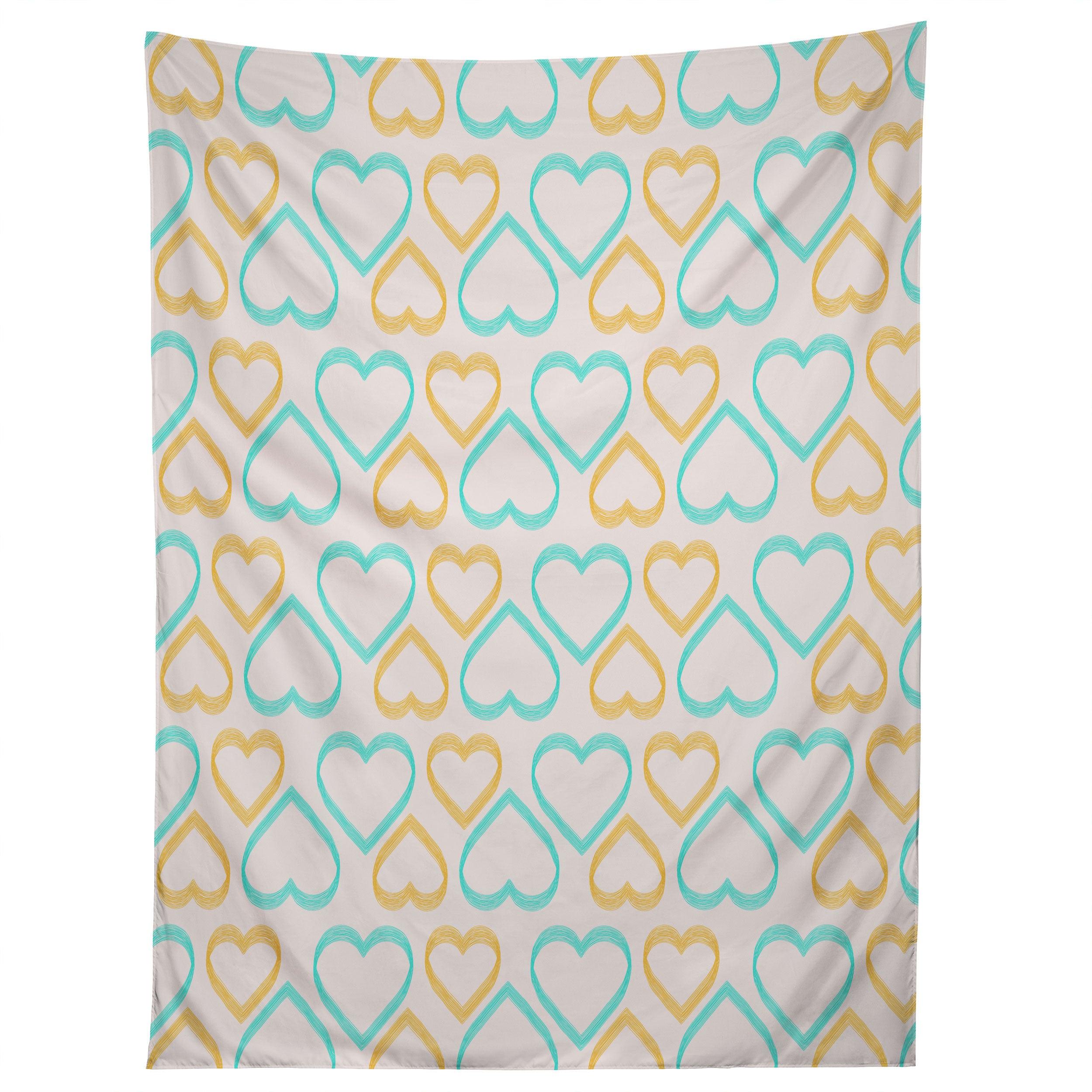 CUTE HEARTS tapestry 75x100