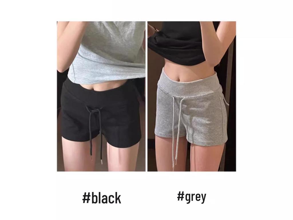 Women's Summer 2025 Slim Fit Drawstring Sporty Shorts