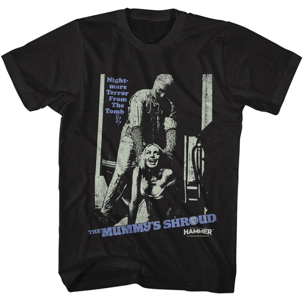 Hammer Horror Movie The Mummy Shroud Terror From The Tomb Men T Shirt XXXL
