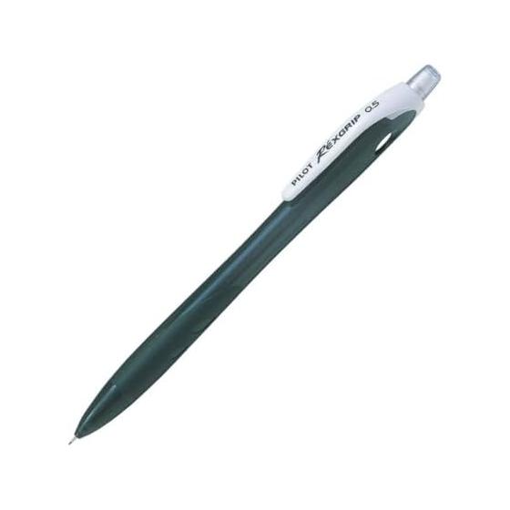 Pilot RexGrip Mechanical Pencil, 0.5mm, Black, 10-Pack (HRG100R10B) - Comfortable Seamless Grip, Slide Guide Pipe, Knock Type, Recycled Resin, Rubber