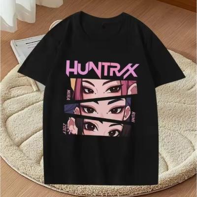 Kpop Demon Hunters Graphic Printed T Shirts Anime Streetwear Short Sleeve Summer Women Casual Tops Tshirt Clothing