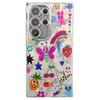 For Samsung Galaxy S23 Ultra Case IMD Cartoon PC+TPU Protective Mobile Cover with Glass Lens Film