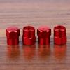 4Pcs Colorful Car Tires, Aluminum Alloy Colored Valve Caps, Sedan Dust Caps, Five Colored Spot Valve Caps