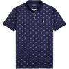 Polo Full Print Logo Short Sleeve Polo Shirt Men Tops Dark-Blue MNPOKNI1N821835