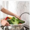 ZISIZ Thickened Stainless Steel Colander & Basin Set