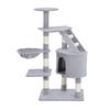 Cat Tree for Indoor Cats Kitten Scratching Post Scratch Scratcher Climb Activity Center Play House Pet Furniture 125cm (Grey)