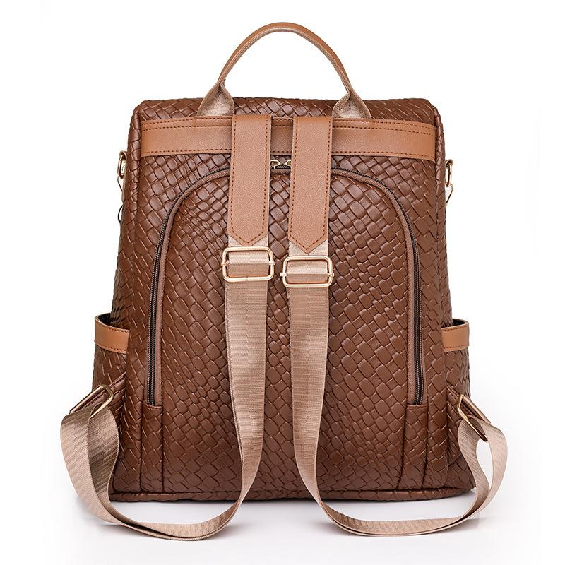 Damen Rucksack Freizeit weiches Leder große Kapazität Outdoor Reiserucksack