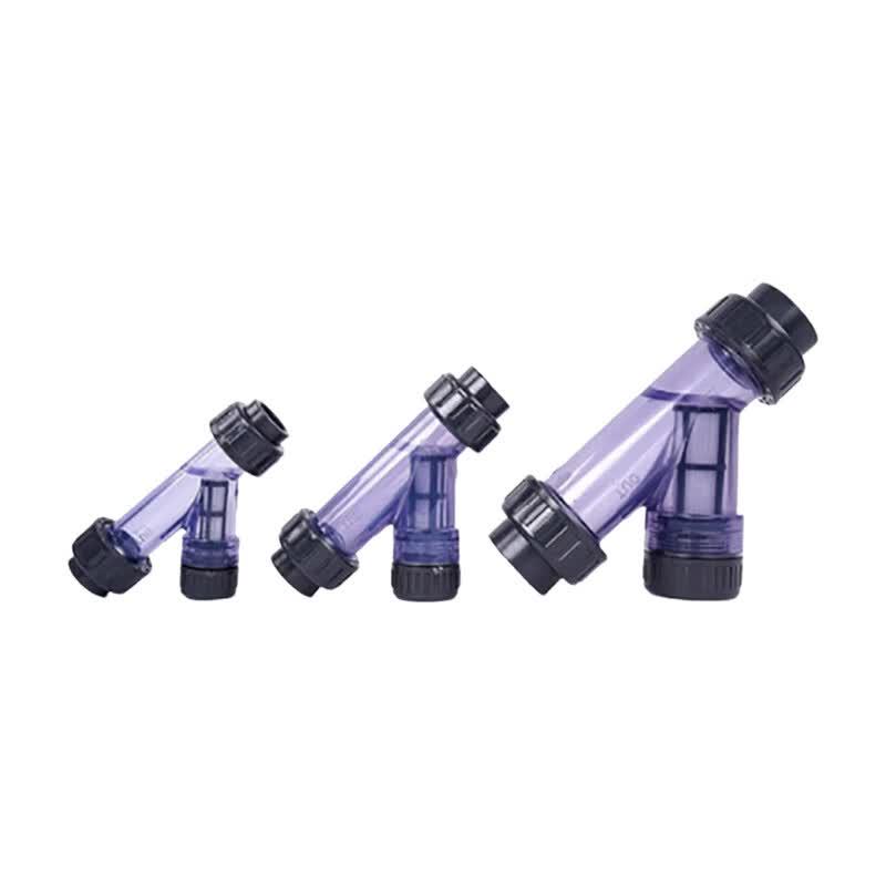 Transparent UPVC Y-Strainer