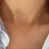 Prn204 [Silver925] Thin Round Necklace