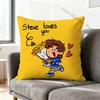 JJoe SSteve KKeery Print Polyester Pillow Case for Valentine gift Home Sofa Cushion Cover Decoration Custom