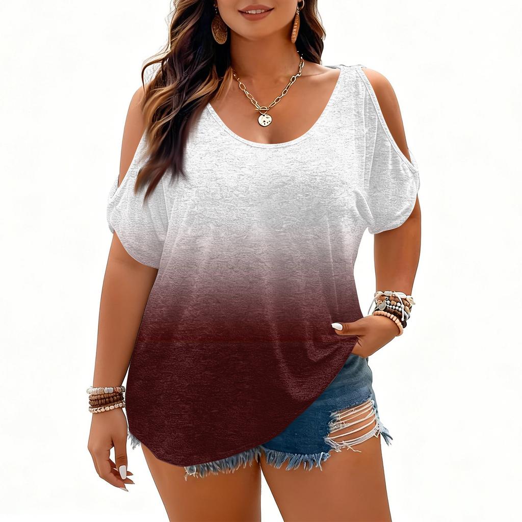 Womens Spring Tops Summer Shirts for Women Casual Loose Fit Cold Shoulder Design Lightweight Womens Summer Shirts