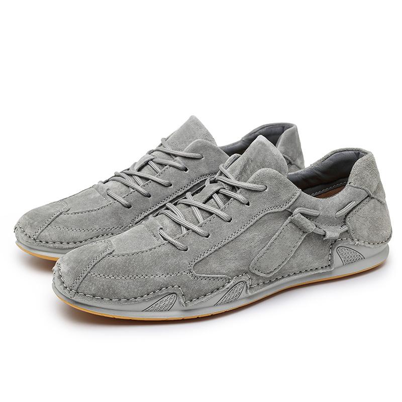 

Модная повседневная мужская обувь на плоской подошве Удобный и универсальный минималистичный стиль Повседневная Вечеринка Офис и Высококачественная деловая обувь Хит 44 серый