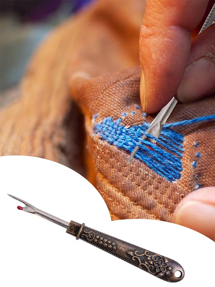 Multifunctional Thread Cutter Vintage Seam Ripper Sewing Seam Ripper Thread Remover With Cover Sewing Tools Accessories