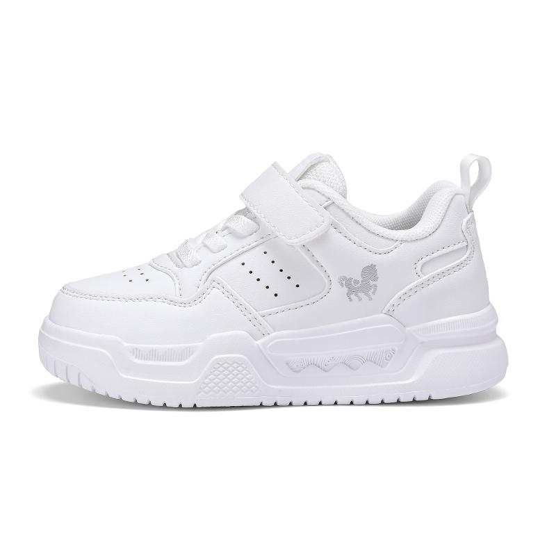 

Black White Children Shoes Boys Sneaker Autumn PU Leather 4 To 12 Years Kid Daily Casual Sneaker Luxury Boy Sports Shoes 27 белый