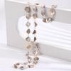 JMXD-Retro Shell Crystal Beaded Long Necklace, Sweater Chain Women's Light Luxury High-end Fashion Temperament Accessories