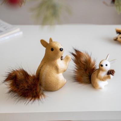 Simulated Christmas Squirrel Doll Pendant Courtyard Outdoor Garden Christmas Creative Decorations