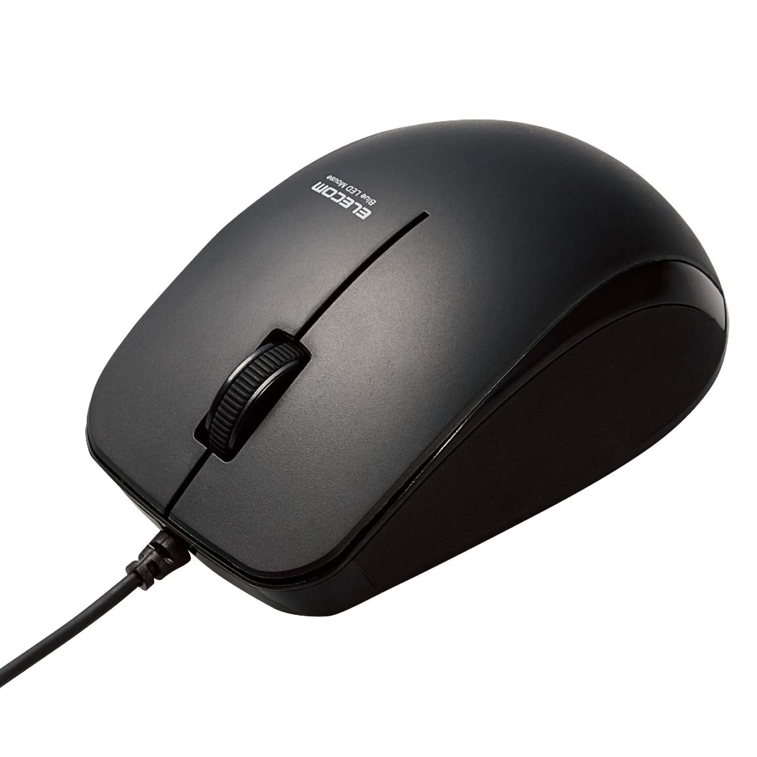

ELECOM Mouse Wired 3 Button Rubber Grip Quiet Antibacterial Black M-BL27UBSKBK