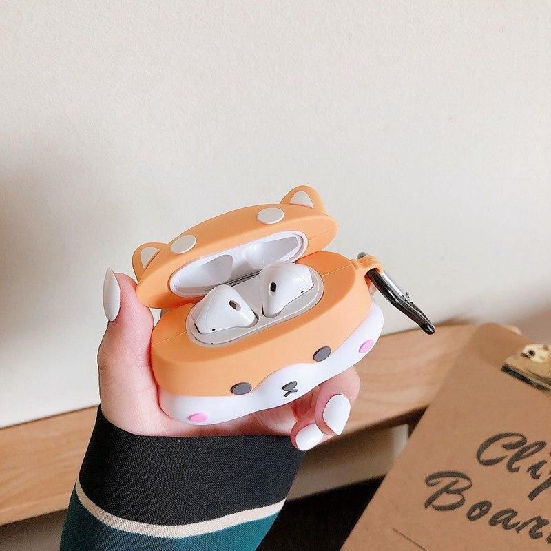 Cute 3D Dog Animlas Custodia protettiva per auricolari per AirPods 1 2  AirPods Pro Soft Silicone Custodia per scatola di ricarica per auricolari  senza fili acquista in modo economico — spedizione gratuita,