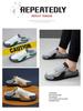 Heren Plus Size Mesh Instap Half-Slippers, Ademende Luie Schoenen, Zomer 2025