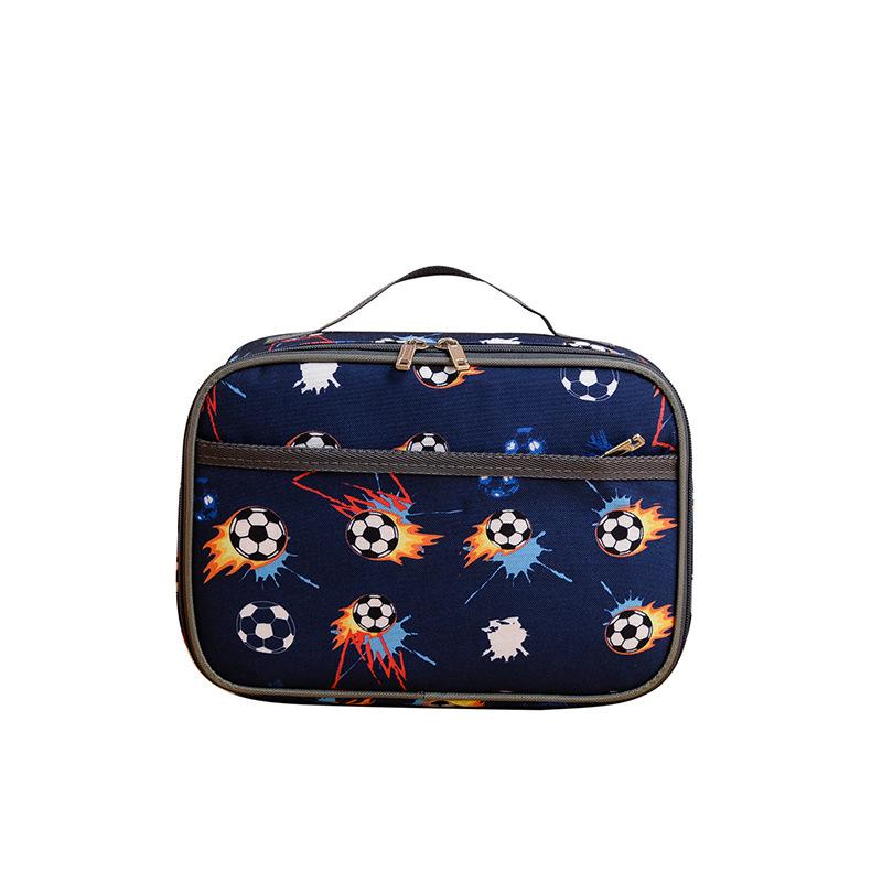 Kids Lunch Bag Insulated Large Capacity Lunch Box Bag for Kindergarten Backpack Storage Dinosaur Style