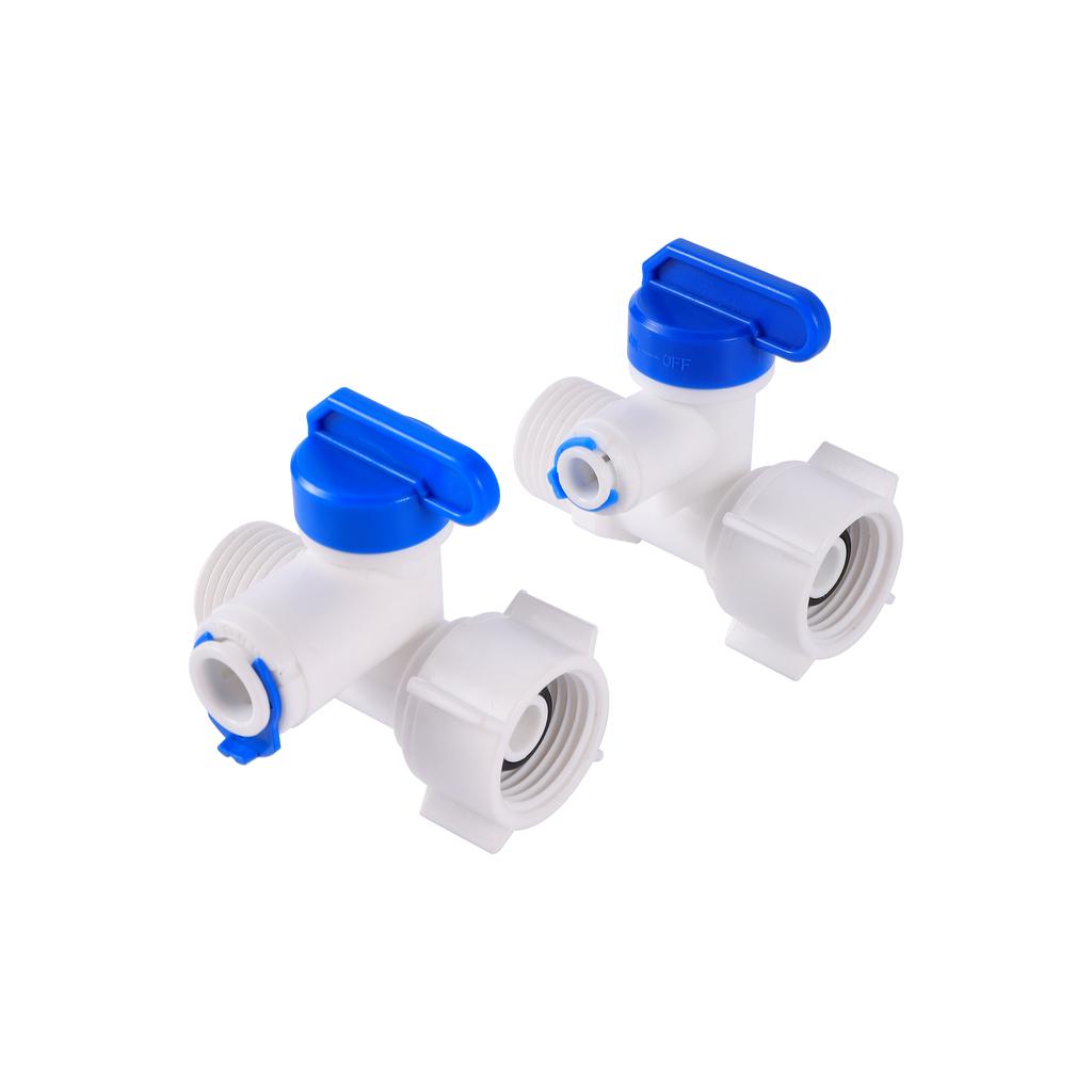 RO Water Straight 1/4" 3/8" OD Hose 1/4"BSP 1/2" Male Thread Quick Connect Fittings Plastic Ball Valve Reverse Osmosis Fitting