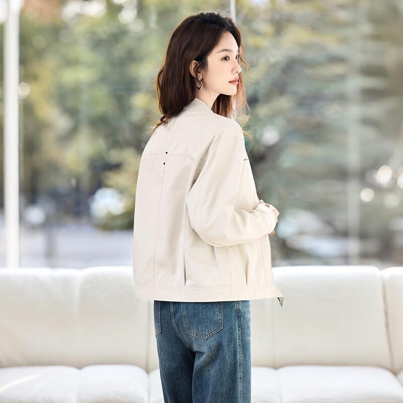 Sybilla Women's Loose Fit Round Neck Jacket