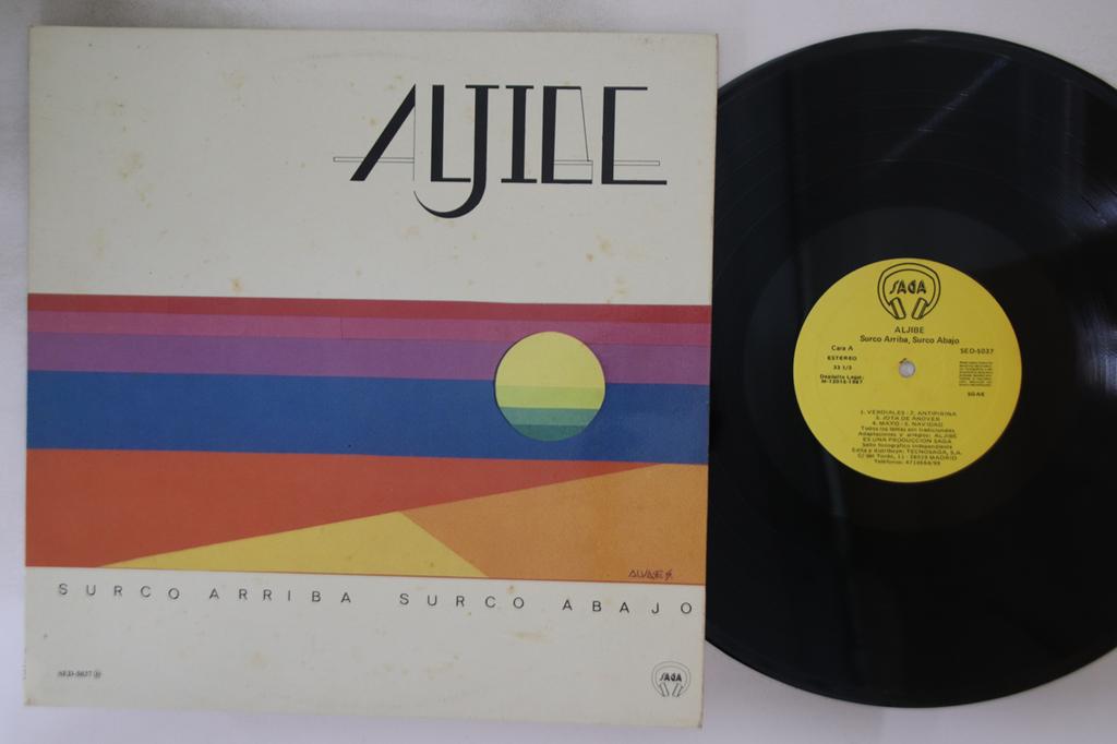 LP Record ALJIBE - Surco Arriba Surco Abajo SED5037 SAGA 1987 Spain Folk Used