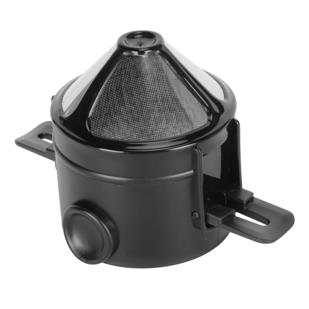 Pour Over Coffee Maker Reusable Paperless Stainless Steel Easy To Clean Coffee Filter with Foldable Handle for Travel