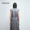 Edition Women's Wool Knit Vest with Acetate Back