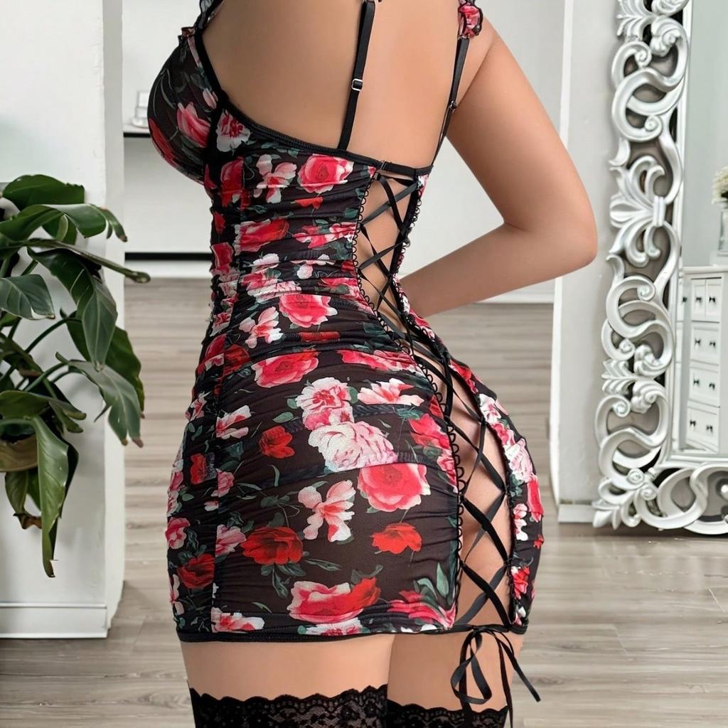 Selected Sexy Pure Desire Hip Wrap Skirt Set Flirting Perspective Breast Exposed Uniform Pajamas Dating Sex Underwear
