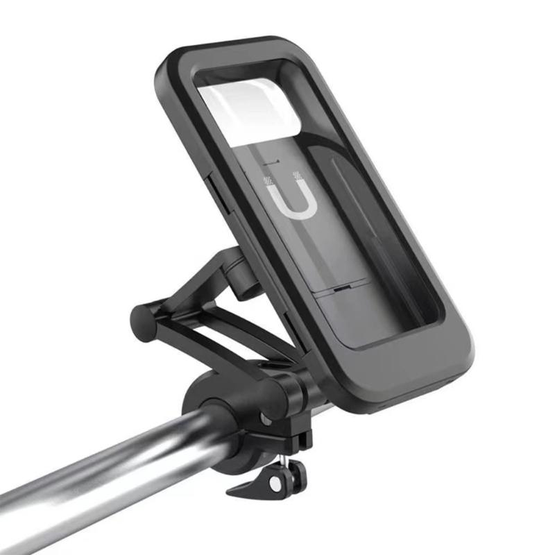 Universal Motorcycle Phone Holder Waterproof Not Vibration Handlebar Mobile Phone Mount Adjustable Height for Bicycles