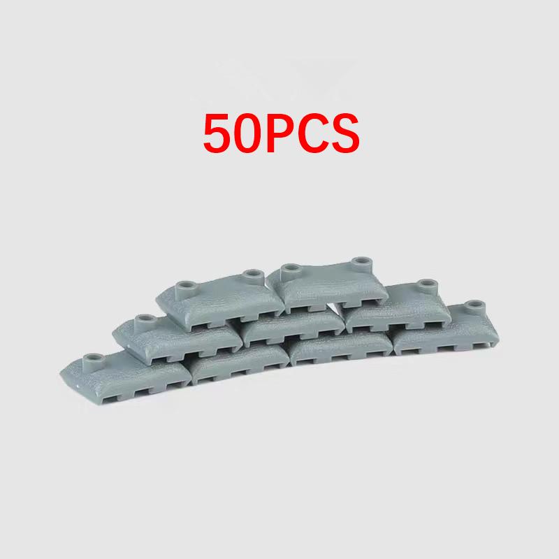 

50 шт. MOC, военные мешки с песком, строительные блоки, совместимые с солдатами WW2, оружие, кирпичи, сделай сам, армейские детали сцены, игрушки для мальчиков, подарок