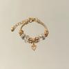 Fashion Heart Flower Butterfly Charm Bracelet For Women Gift Accessory