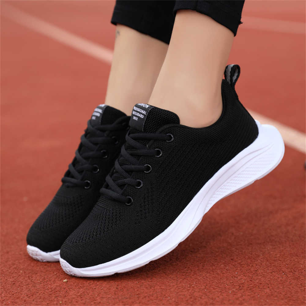 Size 39 Slip Resistant Shoes Women Sneakers Sport Loafers Skates Shoes Women Lace-up Boots Trnis Tenya Upper Baskette