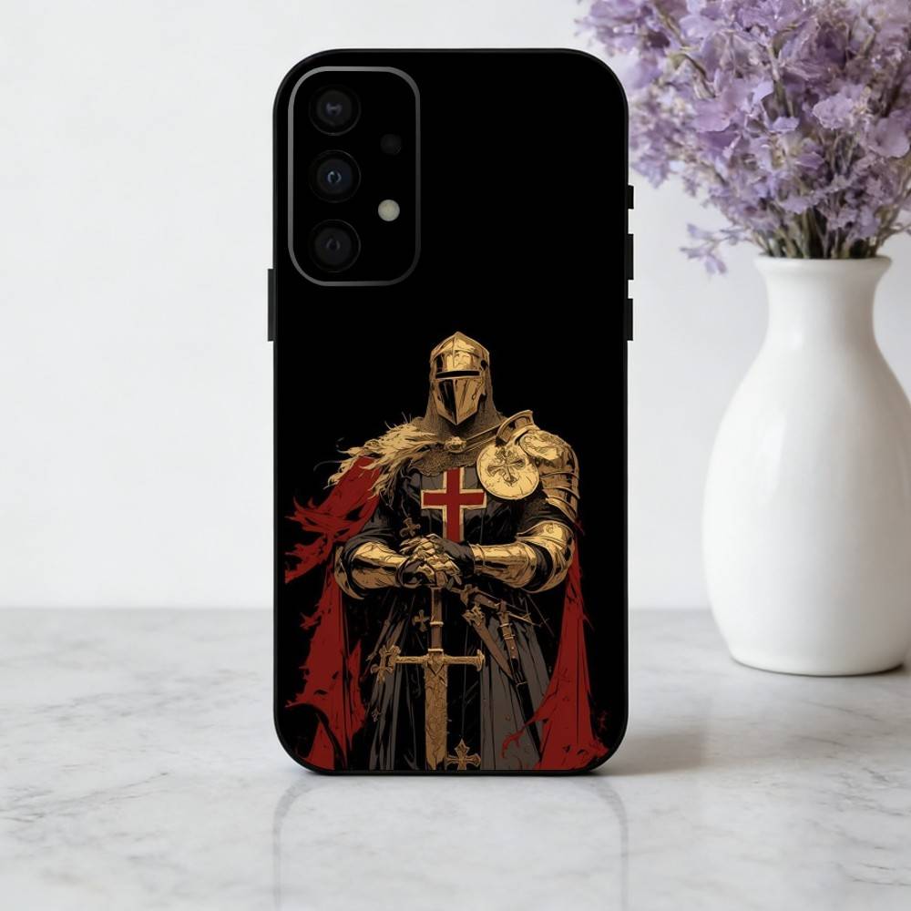 C-Crusaders-S T-Templar-R K-Knight Phone Case For Samsung Galaxy A73,A72,A71,A70,A53,A52,A51,Soft Silicone Black Cover