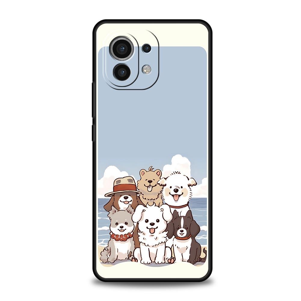 Süße Cartoon Hunde Katzen Fahrzeug Hülle Für Xiaomi Mi 17 15T 15 14 14T 13T 12T Pro 12 13 Lite 5G 11T Poco X6 X7 X5 Pro Weiche Hülle