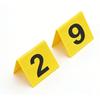 10PCS Evidence Markers Acrylic 1 To 10 Crime Scene Markers Tents Table Number Cards for Detective Game Party