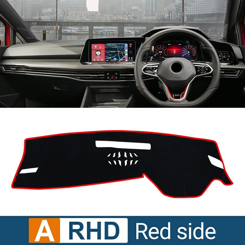 For Volkswagen VW Golf 8 MK8 R GTI -2025 2024    Car Dashboard Mat Sun Shade Non-slip Dash Covers Accessories
