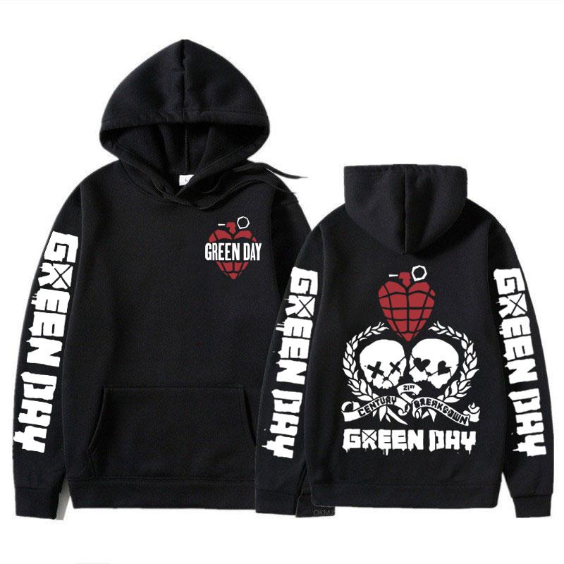 Rock Band Green Day Merch Hoodies Men Women High Quality Fashion Oversized Pullovers Harajuku Pop Sweatshirts Streetwear