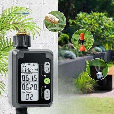 Bewässerungszeitschaltuhr mit einfacher Installation mit Regensensor Automatisches Gartenbewässerungssystem IPX5 Wasserdicht für Rasenflächen und Gärten