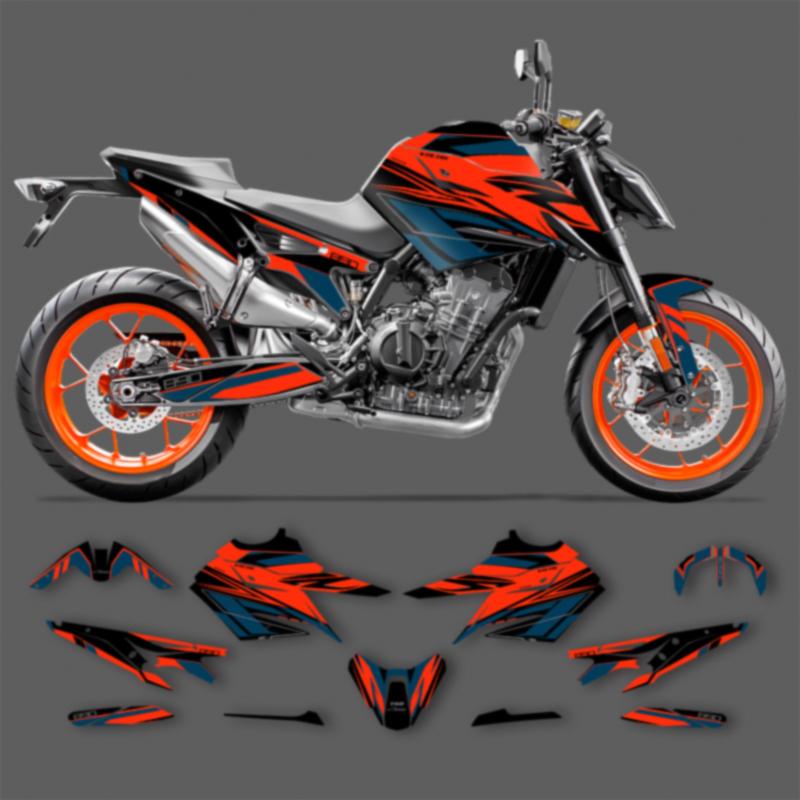 PowerZone For KTM DUKE 790 890 2018-2021 Custom Team Stickers Graphics Backgrounds Decals Racing Vinyl Sticker Kit