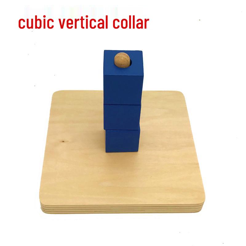 

Montessori Infant & Toddler Triangular Prism Matching Box & Three-Color Ring Set - Early Education Teaching Aids.