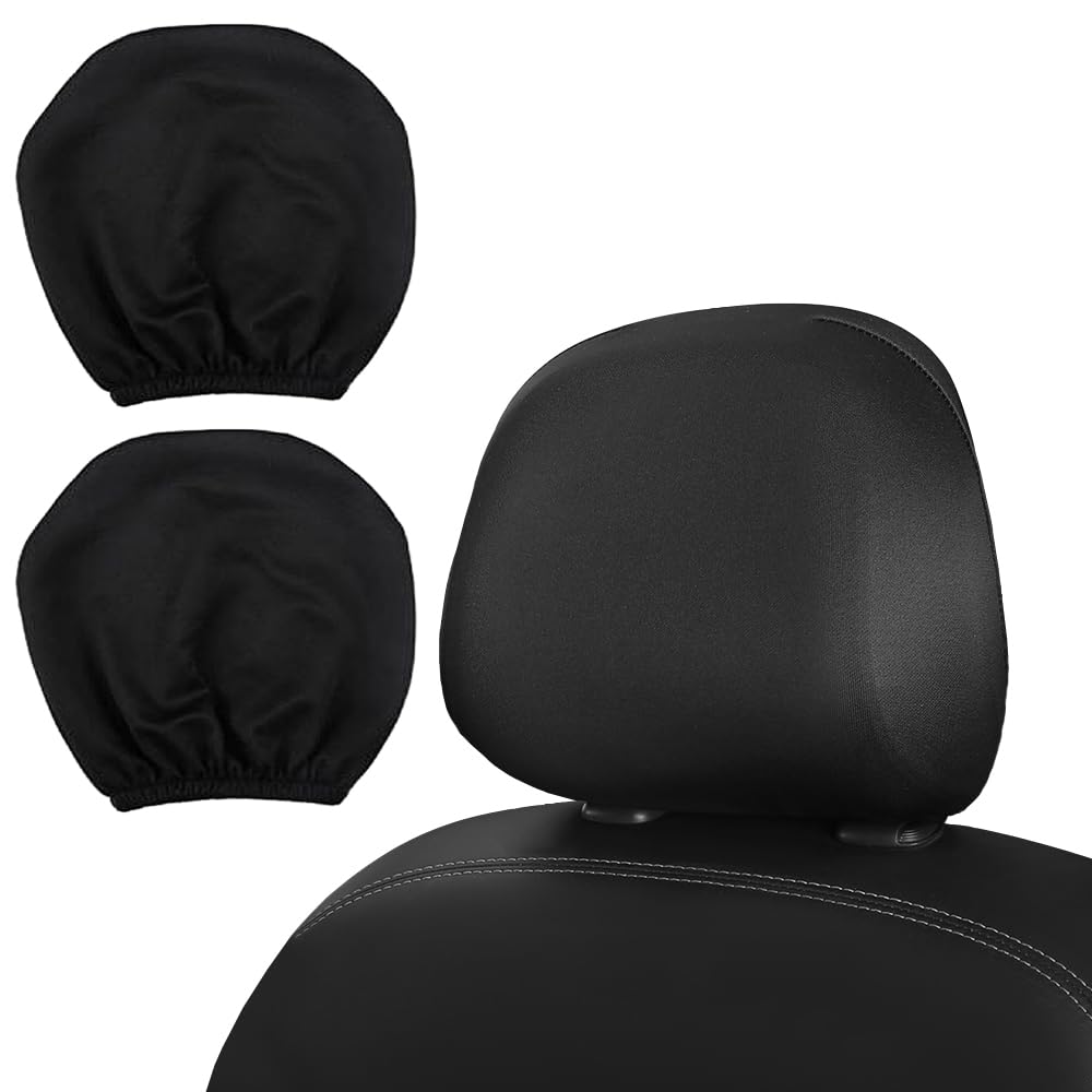 QUANTALY Car Headrest Cover, Pack of 2, Universal Model, Car чёрный