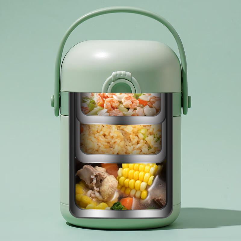 Naijiang 3-Layer Stainless Steel Insulated Lunch Box