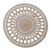 Boho Woven Wall Art Handmade 30/35CM Round Placemat Coaster Pot Holder Multi-Purpose Wall Hanging for Living Room Decor