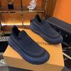 Kokosnuss-Schuhe Sommer atmungsaktive Mesh-Schuhe dicksohlige Fly-Weave-Sneaker lässige Dad-Schuhe