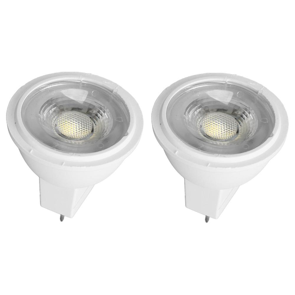 2PCS Bi-Pin Base MR11 Light Bulb 3W Low Voltage LED Spotlights Easy GU4 Spotlight Bulbs  Bedroom