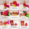 Red Lanterns for Lunar New Year and Qingming, Battery-Operated Everlasting Prayer Lamp