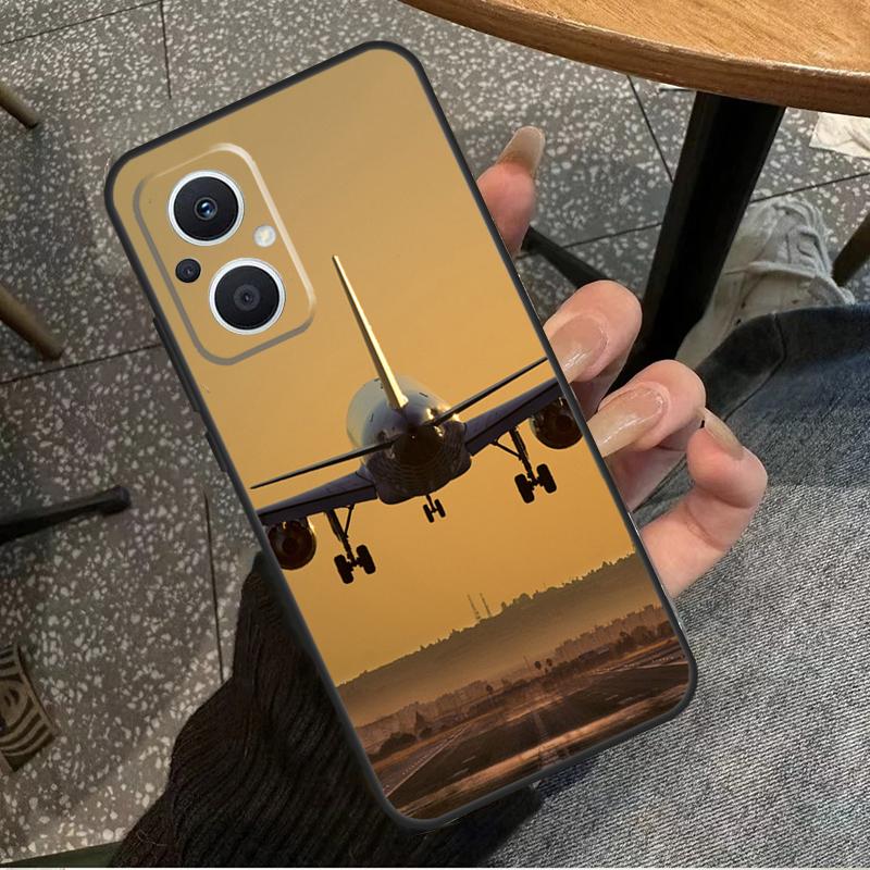 Airplane Plane Aircraft For OPPO Reno 7 8 Lite 8T 14F 13F 11F 12F 10 11 12 13 14 Pro OPPO Find X9 X8 X5 X6 Pro Case